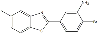 2-bromo-5-(5-methyl-1,3-benzoxazol-2-yl)phenylamine,,结构式