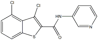 3,4-dichloro-N-(3-pyridinyl)-1-benzothiophene-2-carboxamide Structure