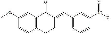 2-{3-nitrobenzylidene}-7-methoxy-3,4-dihydro-1(2H)-naphthalenone