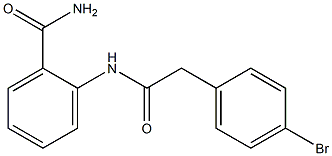 2-{[(4-bromophenyl)acetyl]amino}benzamide 结构式