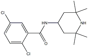 2,5-dichloro-N-(2,2,6,6-tetramethyl-4-piperidinyl)benzamide Struktur
