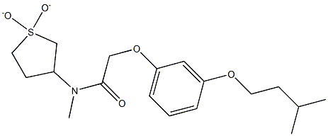 N-(1,1-dioxidotetrahydro-3-thienyl)-2-[3-(isopentyloxy)phenoxy]-N-methylacetamide Structure