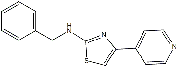 N-benzyl-N-[4-(4-pyridinyl)-1,3-thiazol-2-yl]amine Structure