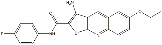 3-amino-6-ethoxy-N-(4-fluorophenyl)thieno[2,3-b]quinoline-2-carboxamide
