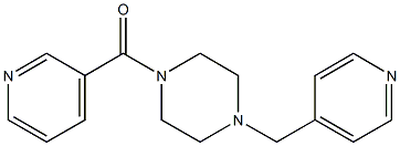 1-(pyridin-3-ylcarbonyl)-4-(pyridin-4-ylmethyl)piperazine 结构式