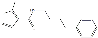 2-methyl-N-(4-phenylbutyl)-3-furamide Struktur