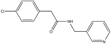 2-(4-chlorophenyl)-N-(3-pyridinylmethyl)acetamide Structure