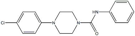 4-(4-chlorophenyl)-N-phenyl-1-piperazinecarboxamide