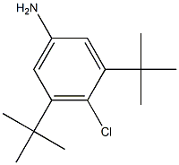 3,5-ditert-butyl-4-chlorophenylamine Structure