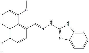 4,8-dimethoxy-1-naphthaldehyde 1H-benzimidazol-2-ylhydrazone