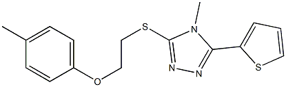 4-methylphenyl 2-{[4-methyl-5-(2-thienyl)-4H-1,2,4-triazol-3-yl]sulfanyl}ethyl ether|