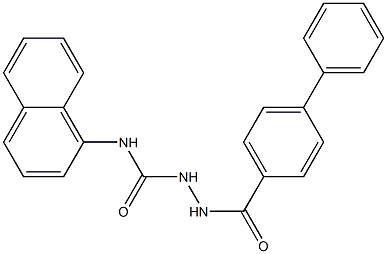 2-([1,1'-biphenyl]-4-ylcarbonyl)-N-(1-naphthyl)hydrazinecarboxamide