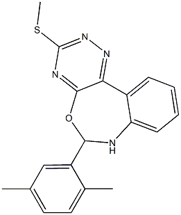6-(2,5-dimethylphenyl)-3-(methylsulfanyl)-6,7-dihydro[1,2,4]triazino[5,6-d][3,1]benzoxazepine|