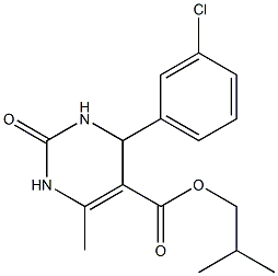 isobutyl 4-(3-chlorophenyl)-6-methyl-2-oxo-1,2,3,4-tetrahydro-5-pyrimidinecarboxylate