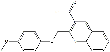  2-[(4-methoxyphenoxy)methyl]-3-quinolinecarboxylic acid