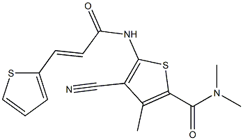  4-cyano-N,N,3-trimethyl-5-{[3-(2-thienyl)acryloyl]amino}-2-thiophenecarboxamide