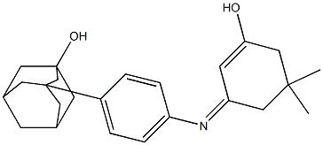 3-{4-[(3-hydroxy-5,5-dimethyl-2-cyclohexen-1-ylidene)amino]phenyl}-1-adamantanol