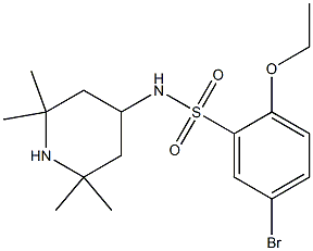 5-bromo-2-ethoxy-N-(2,2,6,6-tetramethyl-4-piperidinyl)benzenesulfonamide