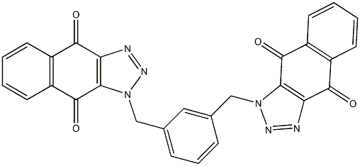 1-{3-[(4,9-dioxo-4,9-dihydro-1H-naphtho[2,3-d][1,2,3]triazol-1-yl)methyl]benzyl}-1H-naphtho[2,3-d][1,2,3]triazole-4,9-dione|