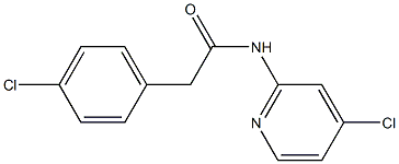 2-(4-chlorophenyl)-N-(4-chloro-2-pyridinyl)acetamide Structure