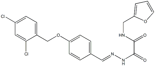  2-(2-{4-[(2,4-dichlorobenzyl)oxy]benzylidene}hydrazino)-N-(2-furylmethyl)-2-oxoacetamide