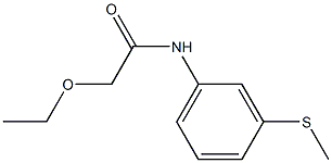 2-ethoxy-N-[3-(methylsulfanyl)phenyl]acetamide Structure