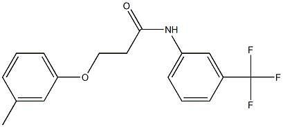 3-(3-methylphenoxy)-N-[3-(trifluoromethyl)phenyl]propanamide