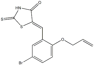 5-[2-(allyloxy)-5-bromobenzylidene]-2-thioxo-1,3-thiazolidin-4-one