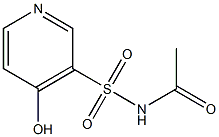 N-acetyl-4-hydroxy-3-pyridinesulfonamide,,结构式