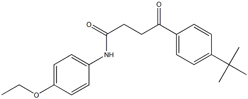 4-(4-tert-butylphenyl)-N-(4-ethoxyphenyl)-4-oxobutanamide,,结构式