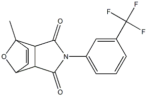 1-methyl-4-[3-(trifluoromethyl)phenyl]-10-oxa-4-azatricyclo[5.2.1.0~2,6~]dec-8-ene-3,5-dione Structure