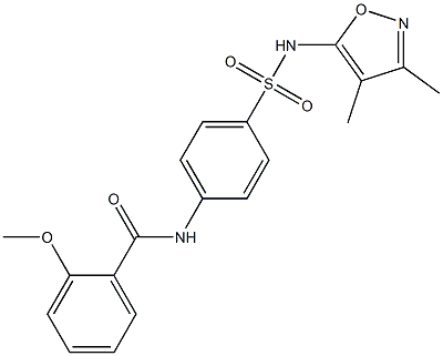 N-(4-{[(3,4-dimethylisoxazol-5-yl)amino]sulfonyl}phenyl)-2-methoxybenzamide Structure