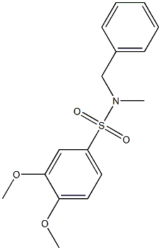 N-benzyl-3,4-dimethoxy-N-methylbenzenesulfonamide Structure