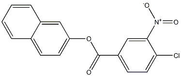 2-naphthyl 4-chloro-3-nitrobenzoate 化学構造式