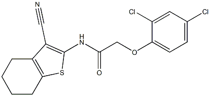  N-(3-cyano-4,5,6,7-tetrahydro-1-benzothien-2-yl)-2-(2,4-dichlorophenoxy)acetamide