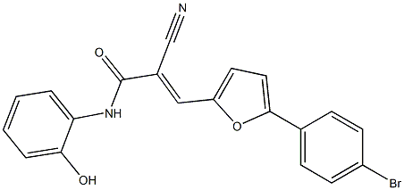 3-[5-(4-bromophenyl)-2-furyl]-2-cyano-N-(2-hydroxyphenyl)acrylamide