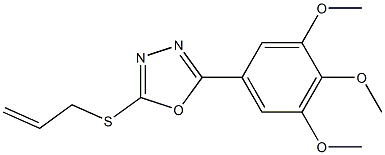 2-(prop-2-enylsulfanyl)-5-[3,4,5-tris(methyloxy)phenyl]-1,3,4-oxadiazole