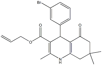  allyl 4-(3-bromophenyl)-2,7,7-trimethyl-5-oxo-1,4,5,6,7,8-hexahydro-3-quinolinecarboxylate