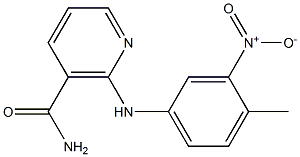 2-{3-nitro-4-methylanilino}nicotinamide,,结构式