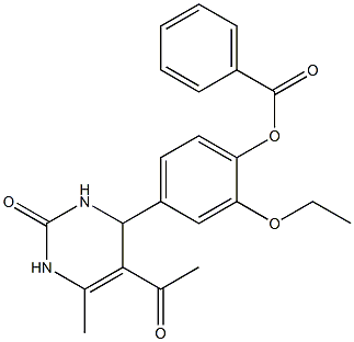  4-(5-acetyl-6-methyl-2-oxo-1,2,3,4-tetrahydropyrimidin-4-yl)-2-ethoxyphenyl benzoate