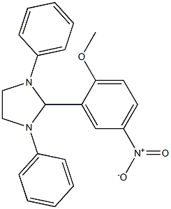 2-{5-nitro-2-methoxyphenyl}-1,3-diphenylimidazolidine,,结构式