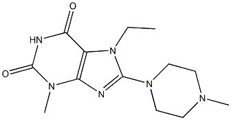  7-ethyl-3-methyl-8-(4-methyl-1-piperazinyl)-3,7-dihydro-1H-purine-2,6-dione