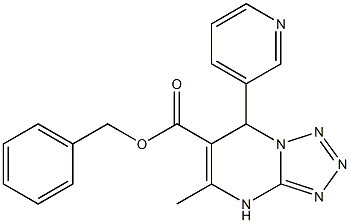 benzyl 5-methyl-7-(3-pyridinyl)-4,7-dihydrotetraazolo[1,5-a]pyrimidine-6-carboxylate Structure