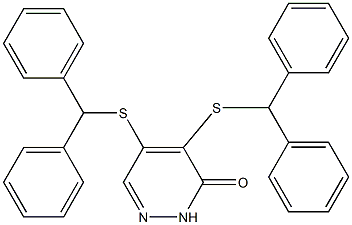 4,5-bis(benzhydrylsulfanyl)-3(2H)-pyridazinone Structure