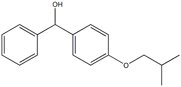 (4-isobutoxyphenyl)(phenyl)methanol 结构式