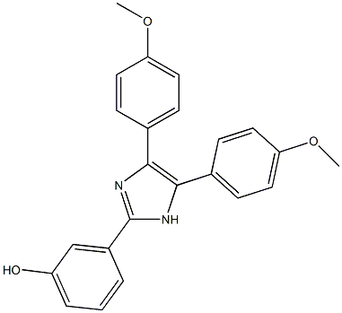 3-[4,5-bis(4-methoxyphenyl)-1H-imidazol-2-yl]phenol Structure