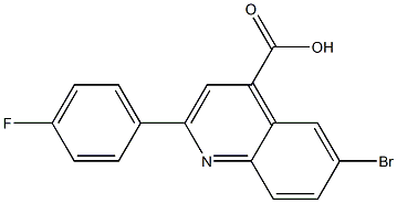 6-bromo-2-(4-fluorophenyl)-4-quinolinecarboxylic acid Struktur