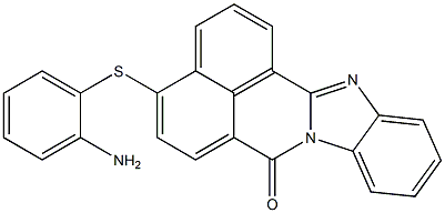 4-[(2-aminophenyl)sulfanyl]-7H-benzimidazo[2,1-a]benzo[de]isoquinolin-7-one Structure