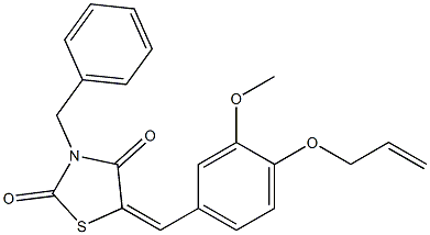 5-[4-(allyloxy)-3-methoxybenzylidene]-3-benzyl-1,3-thiazolidine-2,4-dione