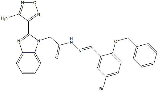  2-[2-(4-amino-1,2,5-oxadiazol-3-yl)-1H-benzimidazol-1-yl]-N'-[2-(benzyloxy)-5-bromobenzylidene]acetohydrazide